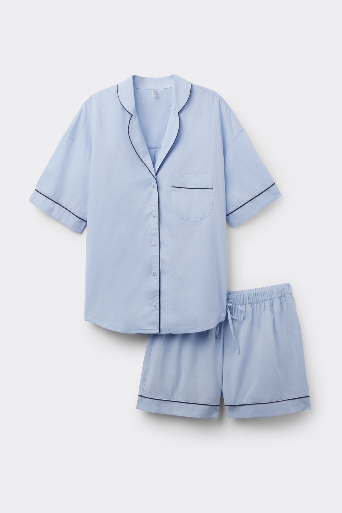 Chambray NI Cotton and Modal Short Pajamas Chambray NI Cotton and Modal Short Pajamas